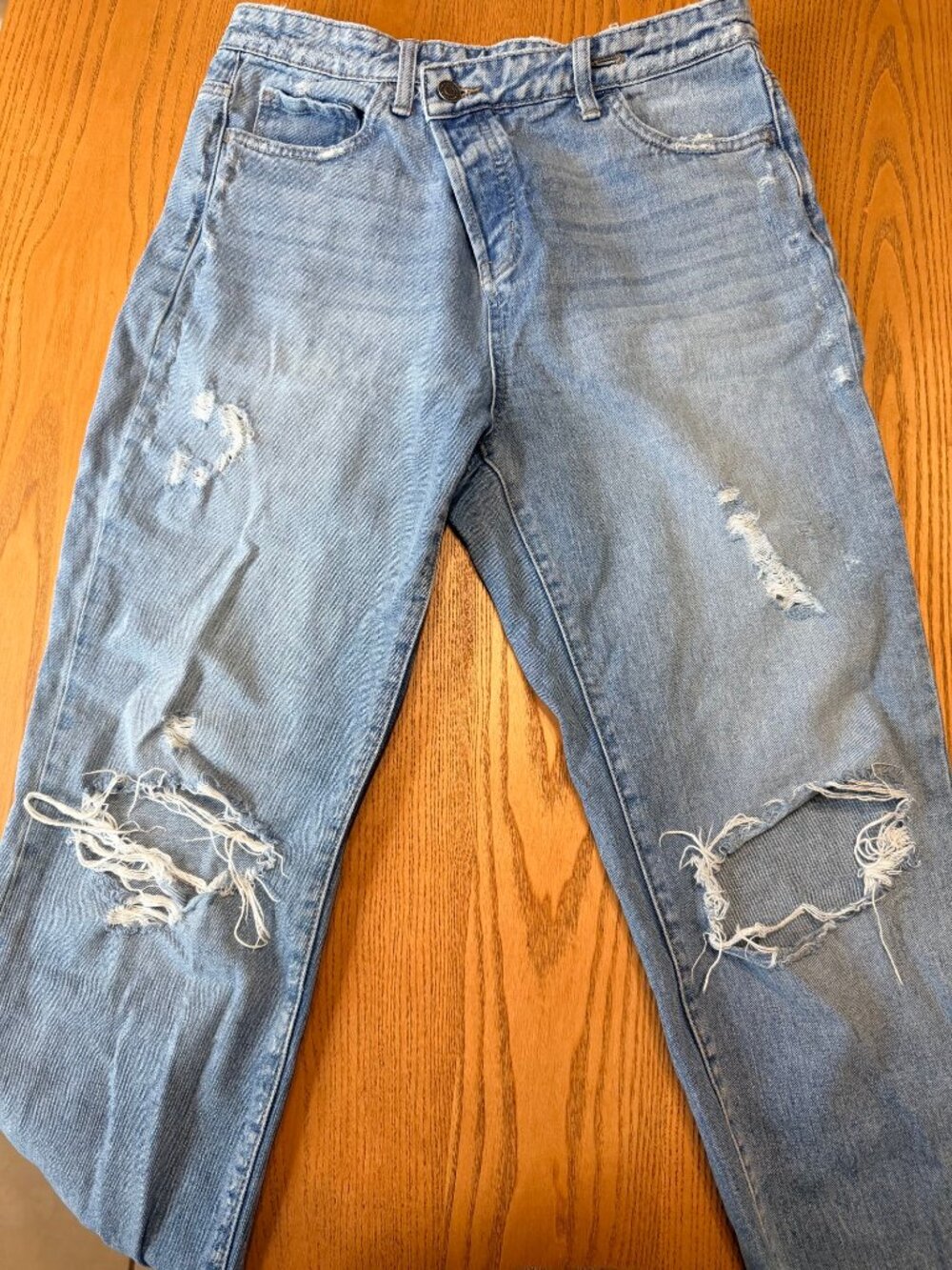 Flying Monkey High Rise Distressed Straight Jeans Size 27